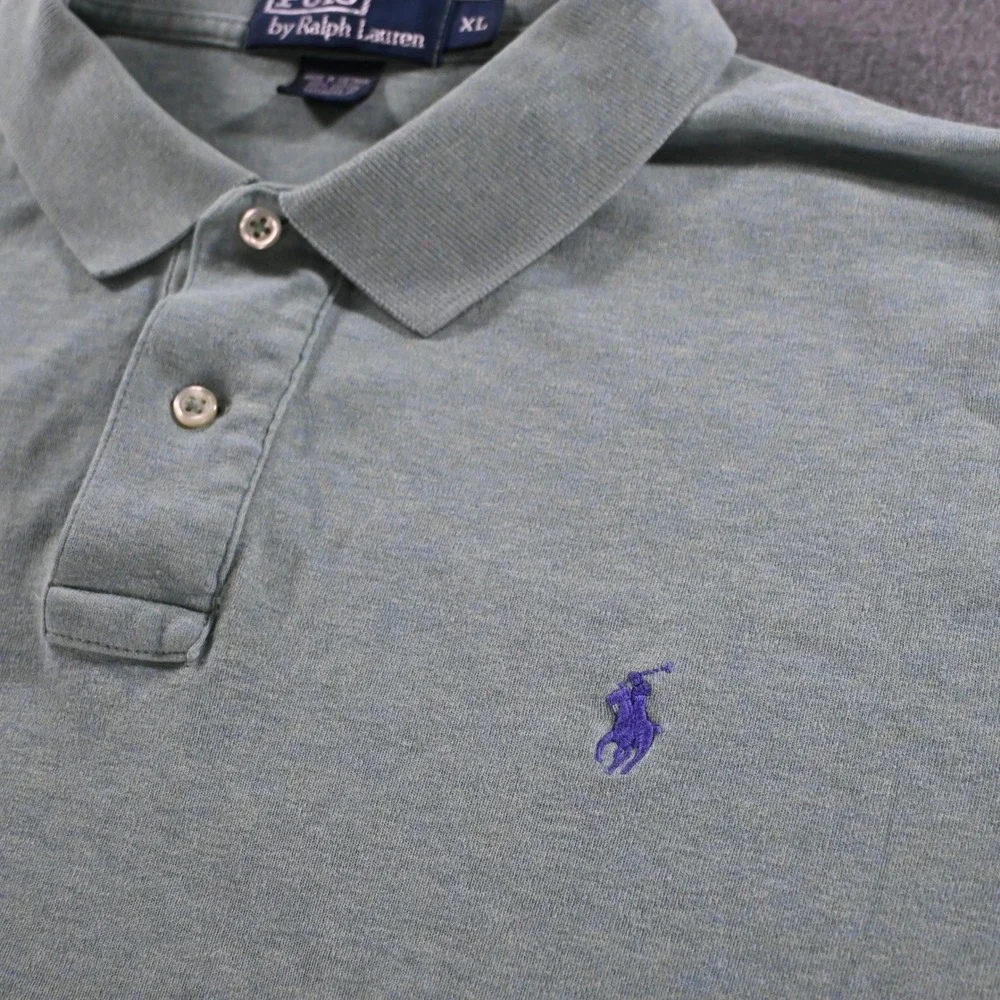 Polo Ralph Lauren Mens Classic Fit Short Sleeve Polo Shirt XL Sage Green Heather